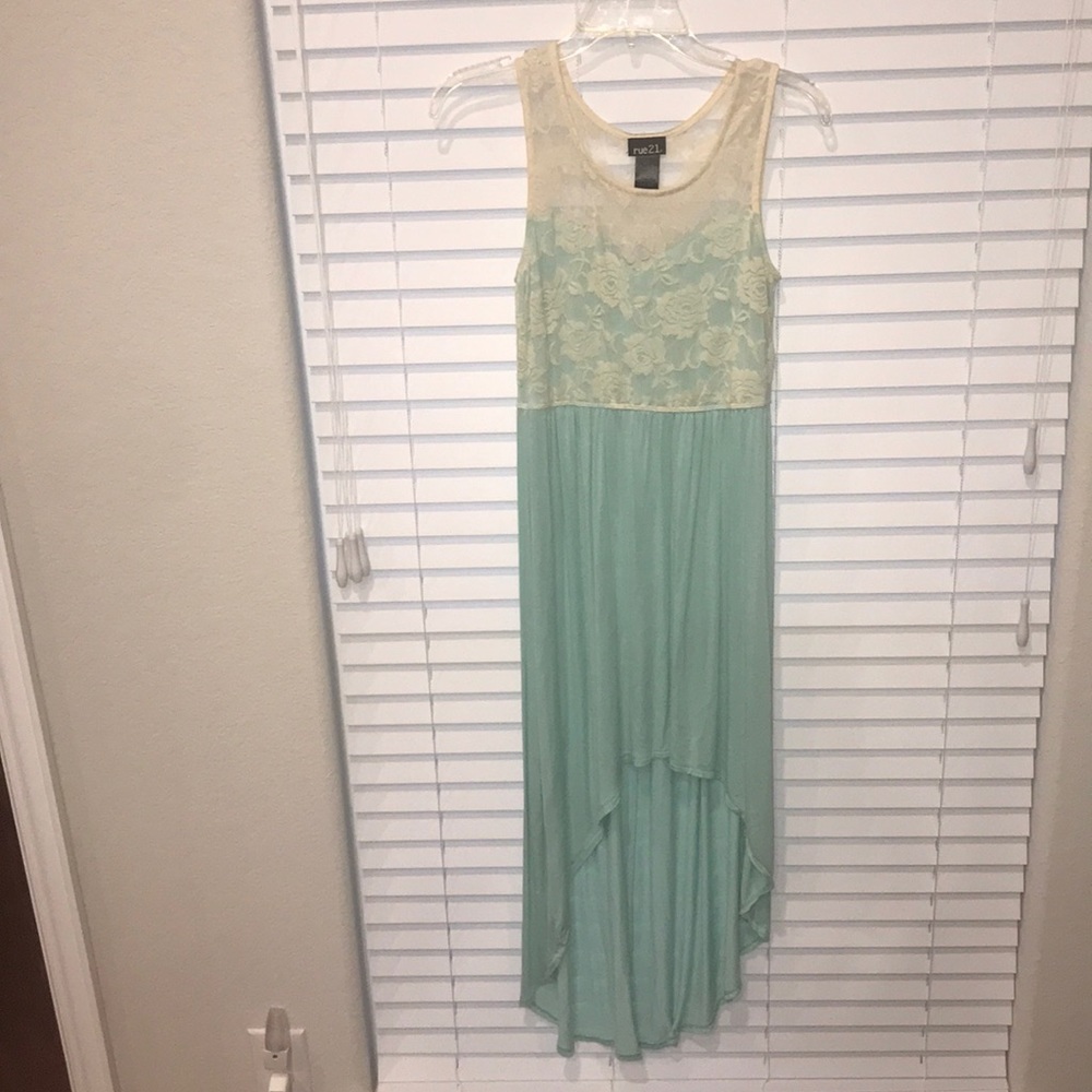 Teal Lace Dress